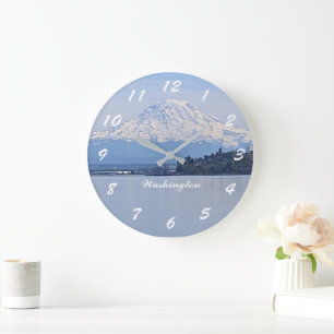 Grande Horloge Ronde Washington State Mount Rainier et Puget Sound