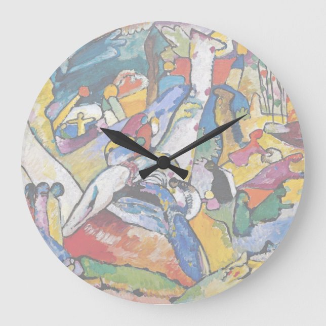Grande Horloge Ronde Wassily Kandinsky - Composition II Art Abstrait (Recto)