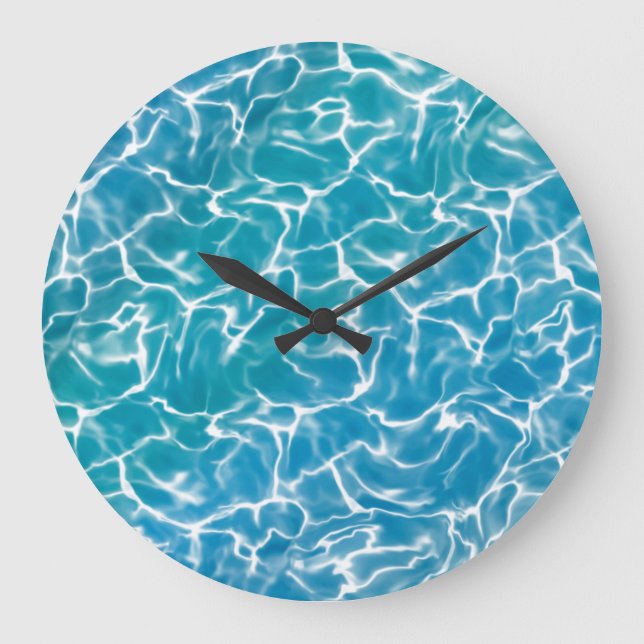 Grande Horloge Ronde Water bleu (Recto)