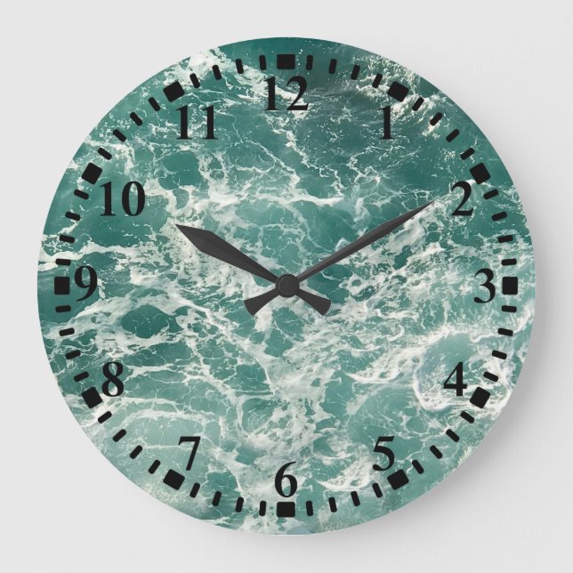 Grande Horloge Ronde Waves Blue Green (Recto)