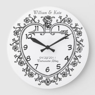 Grande Horloge Ronde weding date commemorative gift vintage clock