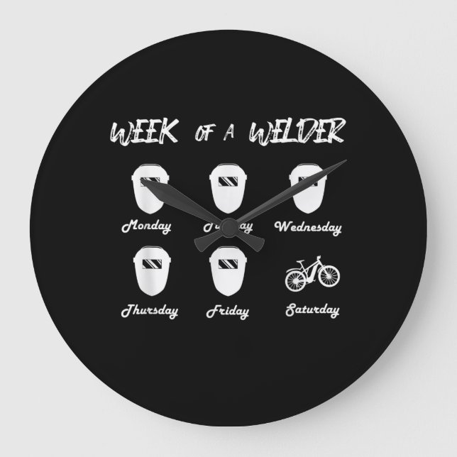 Grande Horloge Ronde Week of a Bicycle Welder Cycling Locksmith Welding (Recto)
