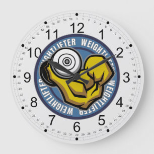 Grande Horloge Ronde Weightlifter Barbell Curl