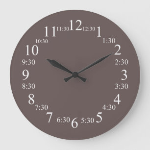 Grande Horloge Ronde Wenge de couleur supérieure