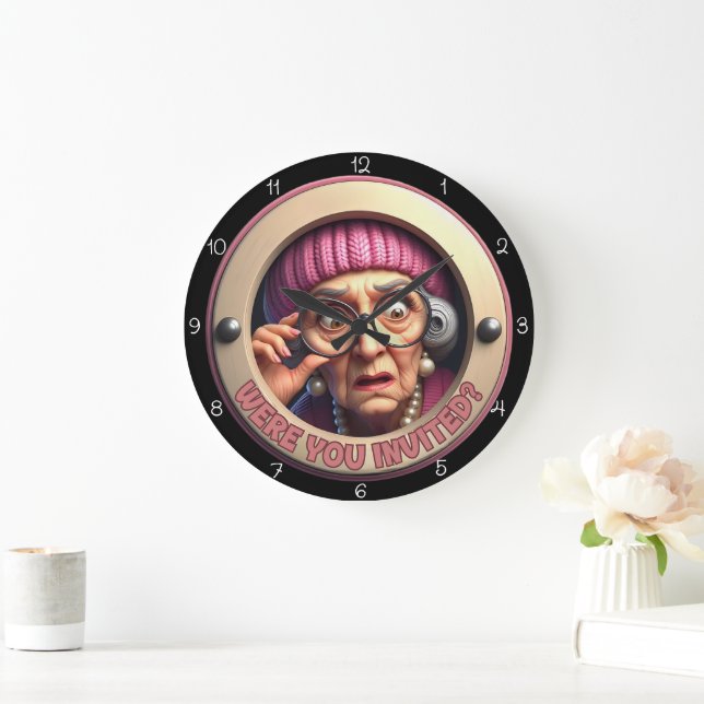 Grande Horloge Ronde Were You Invited? Wall Decor (Maison)