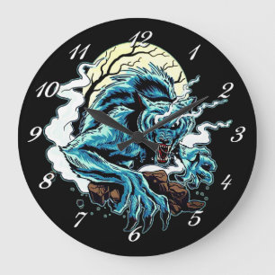 Grande Horloge Ronde Werewolf Moon