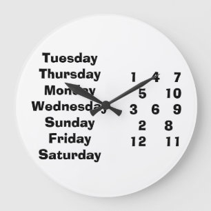 GRANDE HORLOGE RONDE WHATEVER ET WHENEVER CLOCK POUR RETIREE/OTHERS