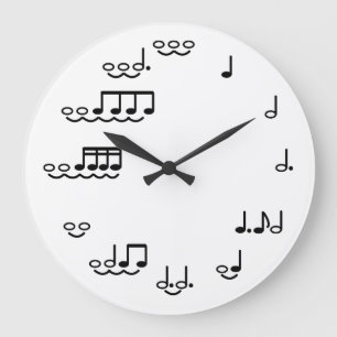 Grande Horloge Ronde Whimsical Wall Clock pour les musiciens