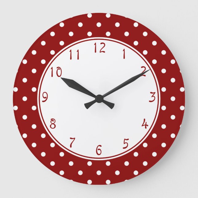 Grande Horloge Ronde White center Small White Polka (Recto)