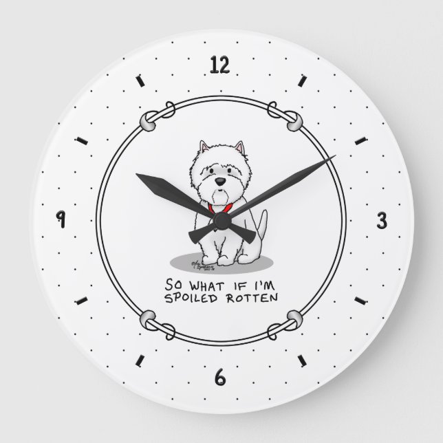 Grande Horloge Ronde White terrier (Recto)