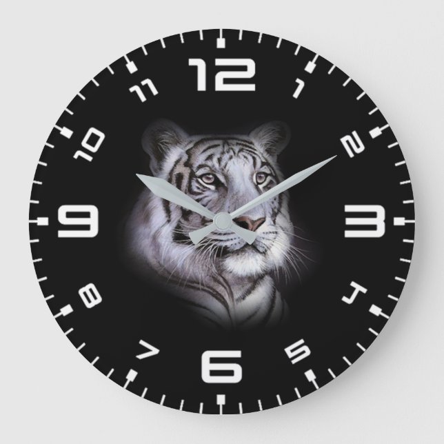 Grande Horloge Ronde White Tiger Face (Recto)