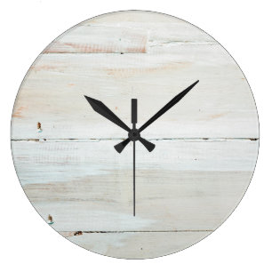 Grande Horloge Ronde White Woodgrain