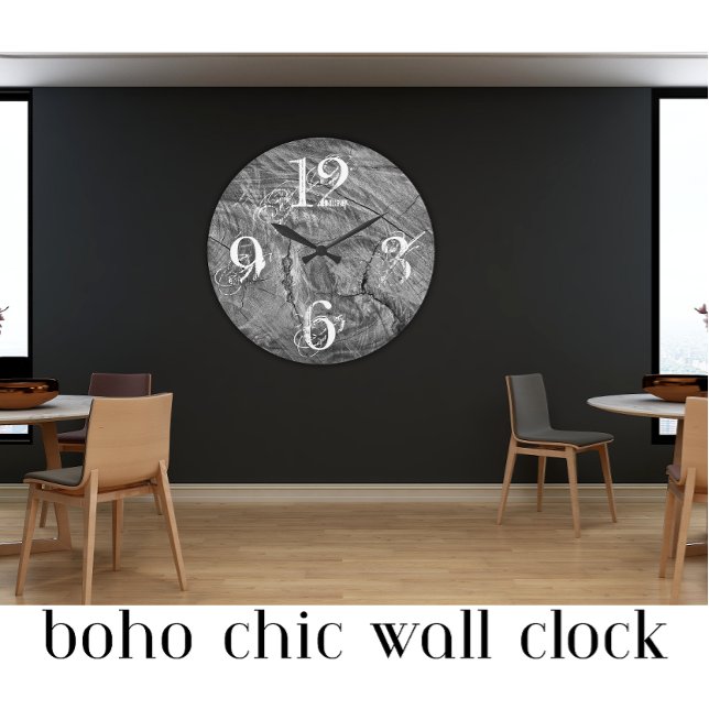 Grande Horloge Ronde Whitewashed County Wood Farmhouse Large Clock (Créateur téléchargé)