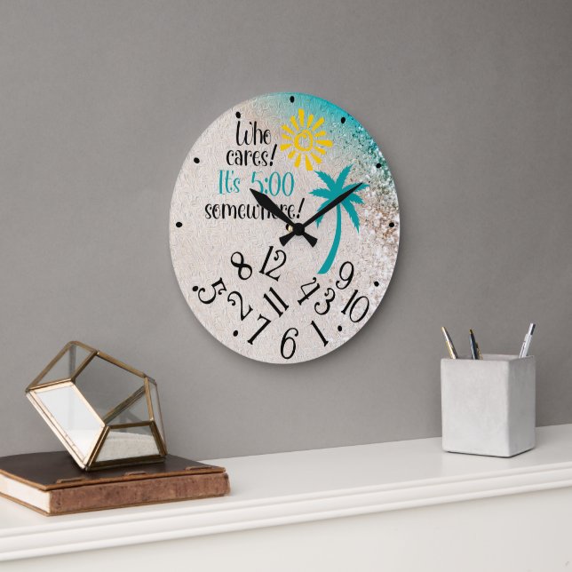 Grande Horloge Ronde Who Cares (Bureau)