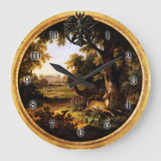 Grande Horloge Ronde Wicca Rustica : La chasse