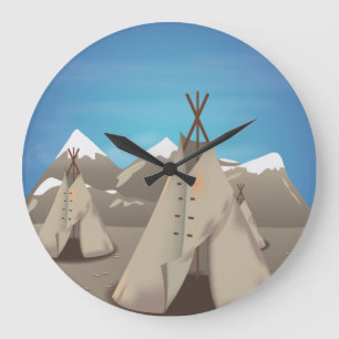 Grande Horloge Ronde Wigwam - tipi