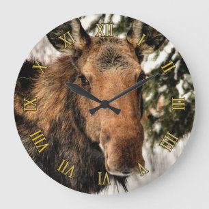 Grande Horloge Ronde Wild Canadian Moose