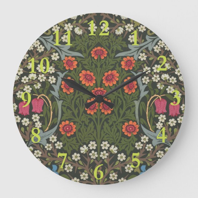 Grande Horloge Ronde William Morris Blackthorn Garden Flower Classic (Recto)