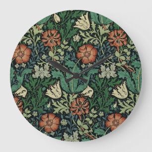 Grande Horloge Ronde William Morris Compton Floral Art