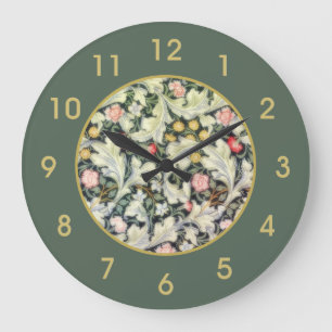 Grande Horloge Ronde William Morris Leicester Vintage Floral