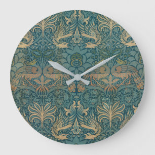 Grande Horloge Ronde William Morris Peacock and Dragon Textile Design