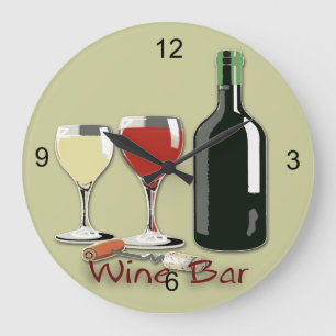 Grande Horloge Ronde Wine Bar - Wine Round Wall Clock