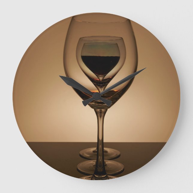 Grande Horloge Ronde Wine Glasses  (Recto)