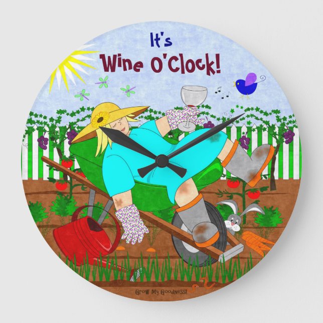 Grande Horloge Ronde Wine O'Clock in the Garden (Recto)