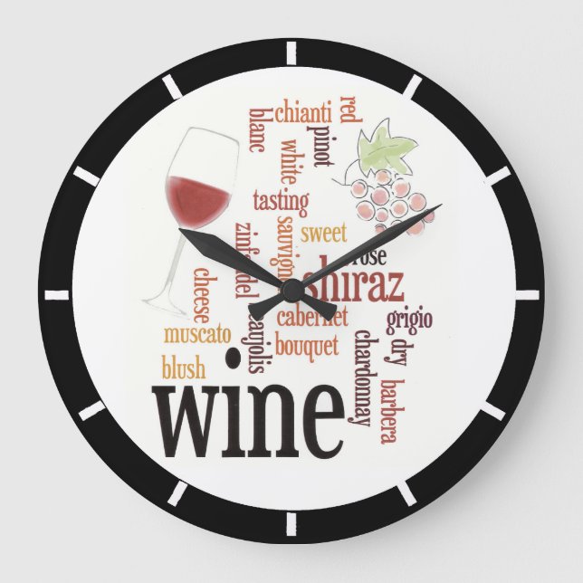 Grande Horloge Ronde Wine Word (Recto)