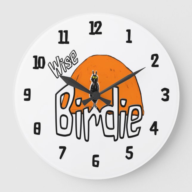 Grande Horloge Ronde Wise birdie  large clock (Recto)