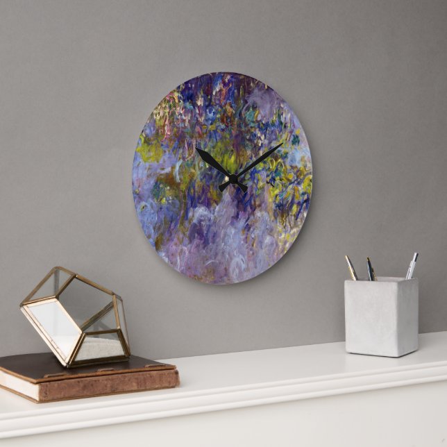 Grande Horloge Ronde Wisteria (moitié gauche) par Claude Monet (Bureau)