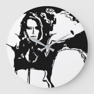 Grande Horloge Ronde Witchy Woman