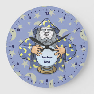 Grande Horloge Ronde Wizard with your face