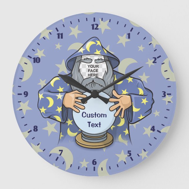Grande Horloge Ronde Wizard with your face (Recto)