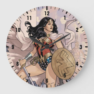 Grande Horloge Ronde Wonder Woman Comic Cover #13