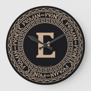 Grande Horloge Ronde Wonder Woman Motif tribale