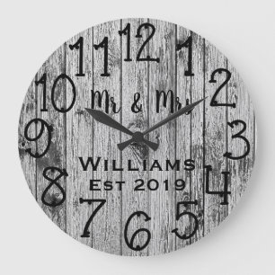 Grande Horloge Ronde Wood Custom