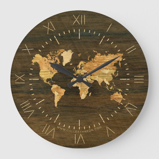 Grande Horloge Ronde Wooden (Recto)