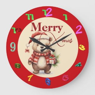 Grande Horloge Ronde X-mas with a teddy