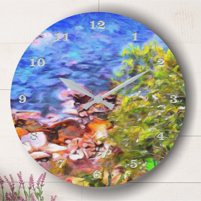 Grande Horloge Ronde Yelapa Pittoresque Path View 0819 (Créateur téléchargé)