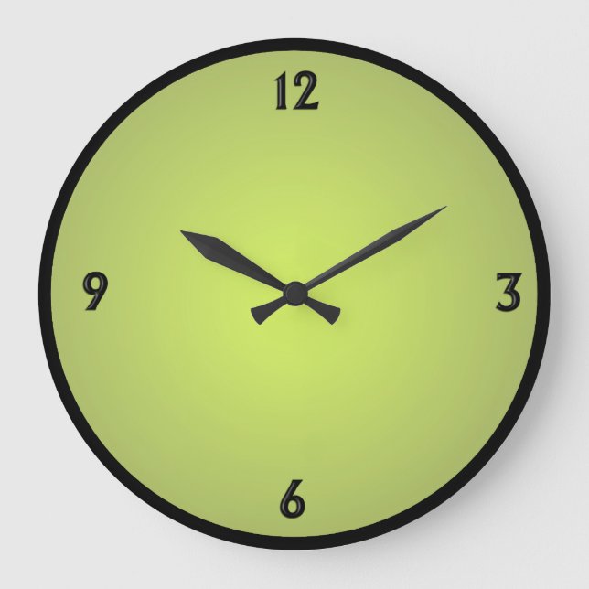 Grande Horloge Ronde Yellow Glow 4 Digit (Recto)