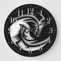 Yin and Yang Asian Dragons