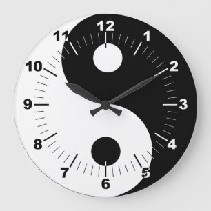 Grande Horloge Ronde Yin Yang