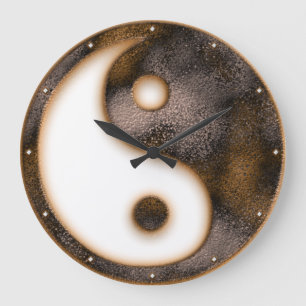 Grande Horloge Ronde Yin Yang