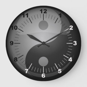 Grande Horloge Ronde Yin Yang