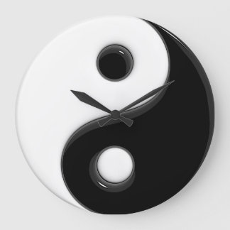 Grande Horloge Ronde Yin Yang #1D