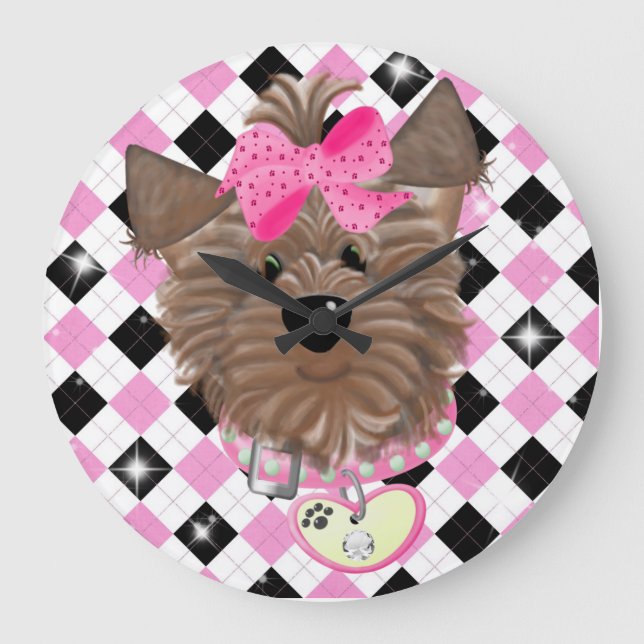 Grande Horloge Ronde Yorkie  (Large) Clock (Recto)