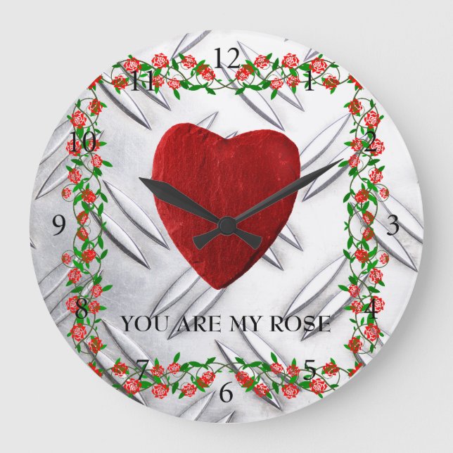 Grande Horloge Ronde You are my rose (Recto)