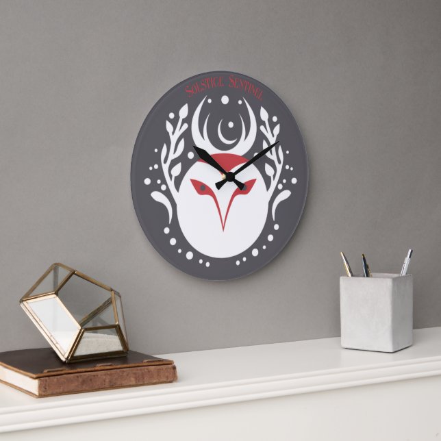 Grande Horloge Ronde Yule Owl (Bureau)