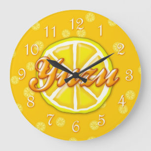Grande Horloge Ronde Yuzu Fruit